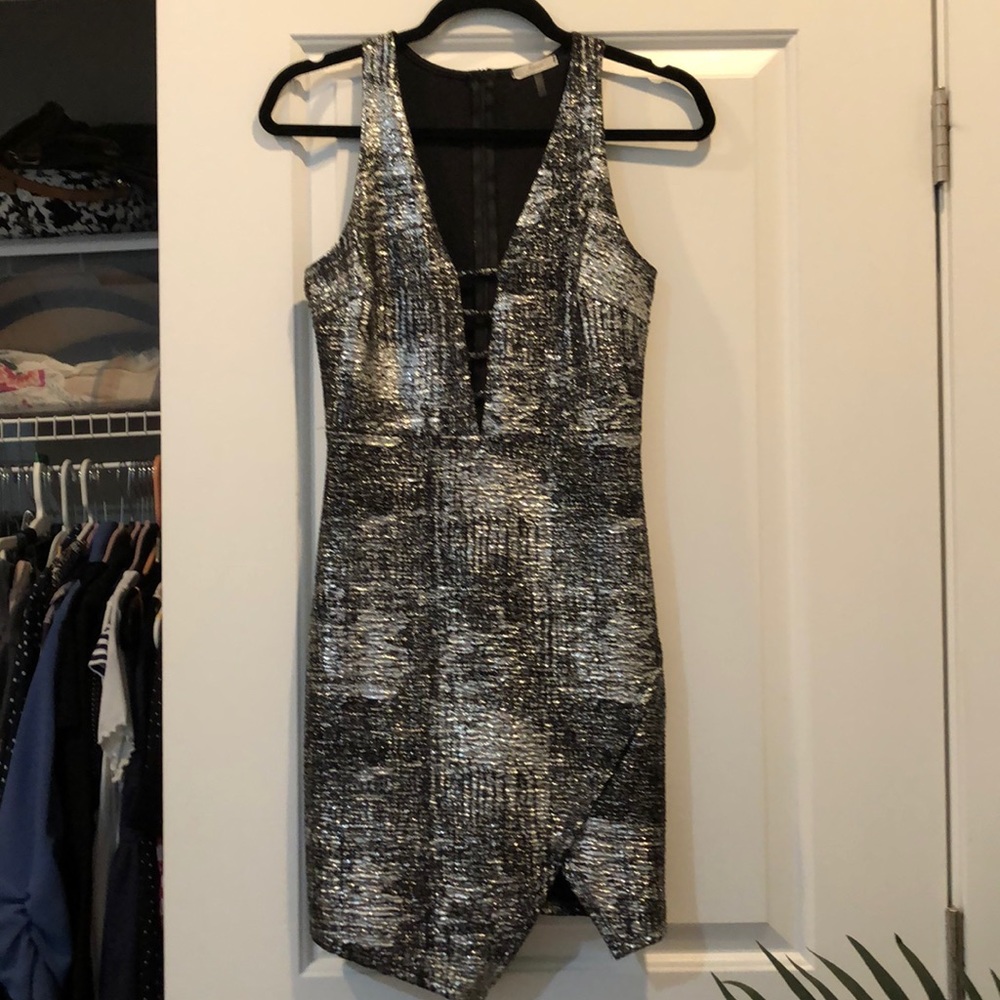 Deep V Neck Dress
